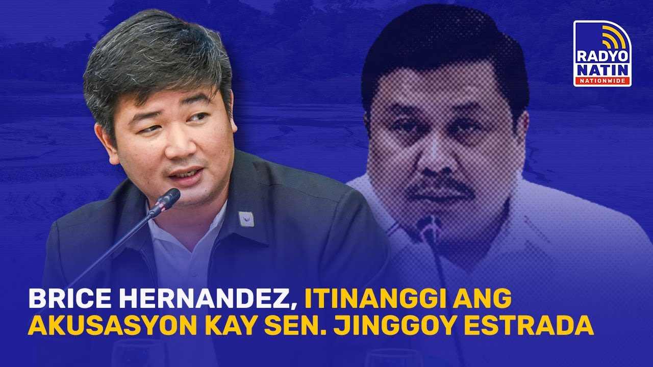 Brice Hernandez, itinanggi ang akusasyon kay Sen. Jinggoy Estrada