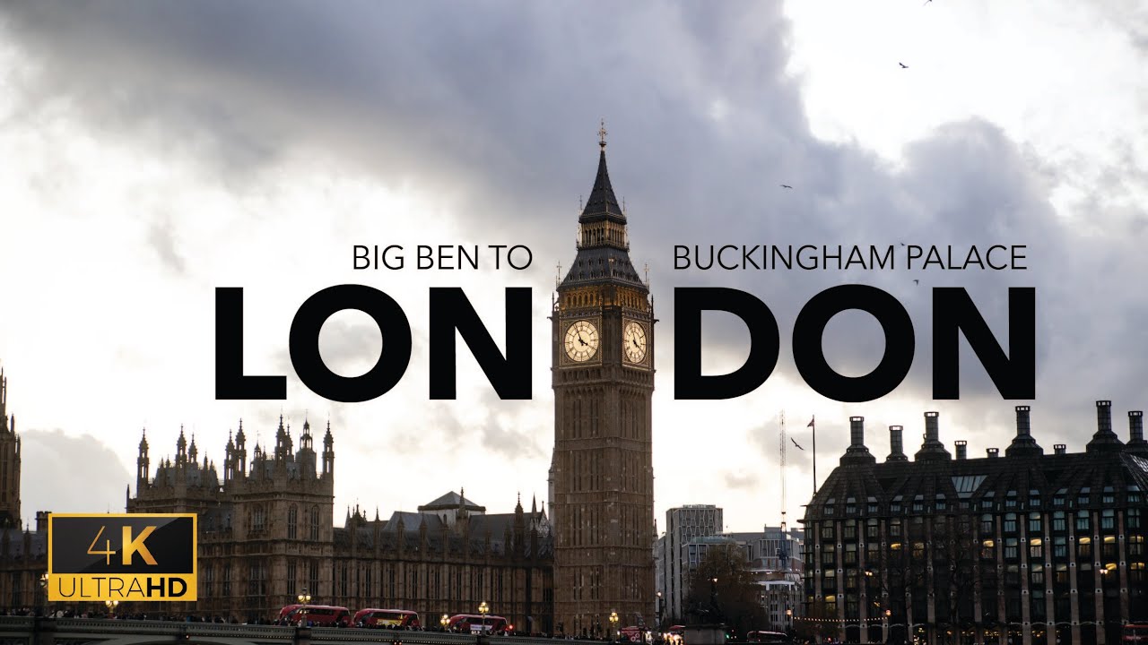 London Big Ben to Buckingham Palace || 4K Walking Tour
