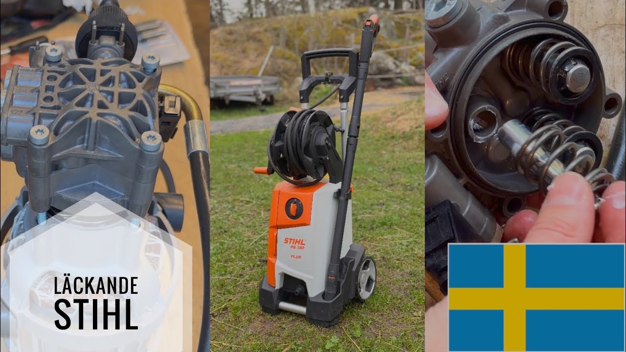 Lagar en läckande Stihl (Nilfisk) högtryckstvätt.