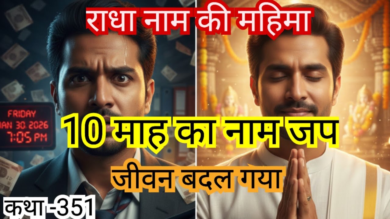 10 महीने का नाम जप और जीवन बदल गया । RADHA NAAM KI MAHIMA