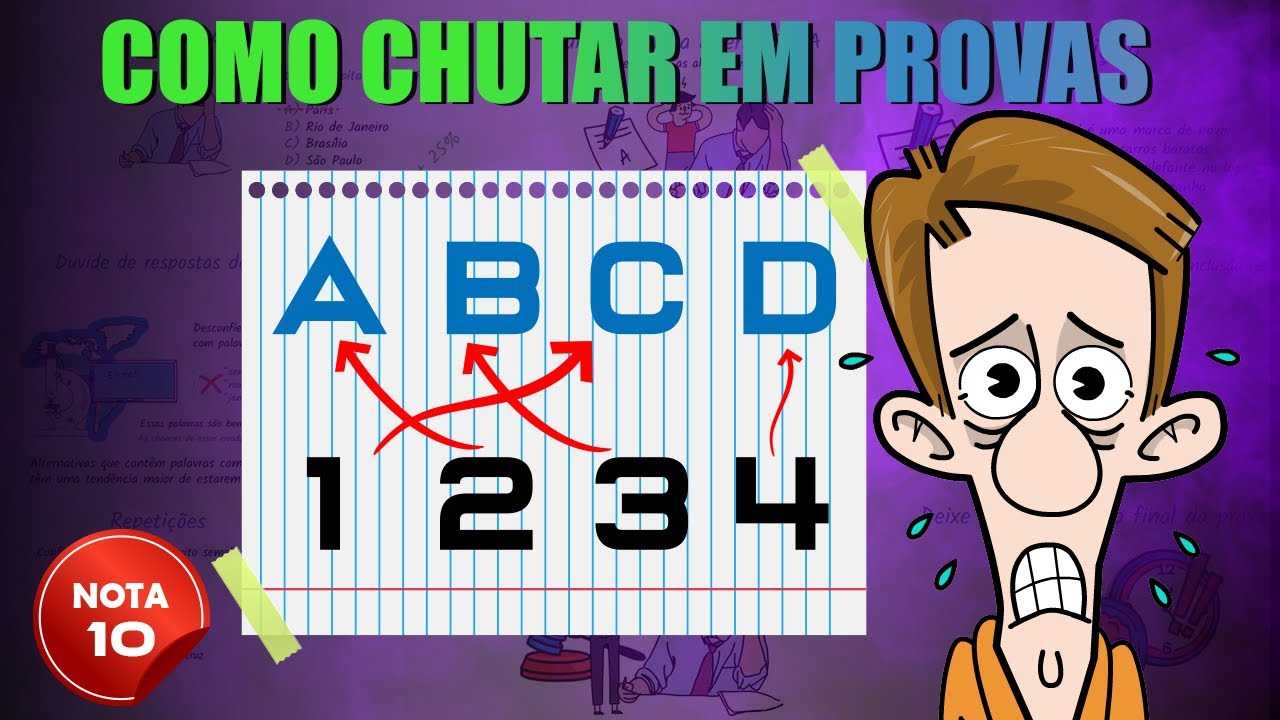 Como CHUTAR nas PROVAS (7 Técnicas GENIAIS para prova de múltipla escolha) Escola | Enem | Concursos