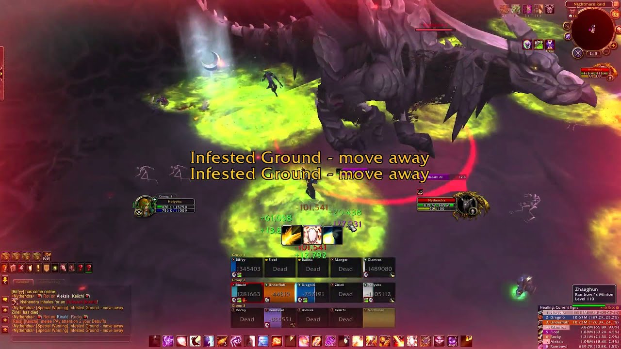 Nythendra Heroic Legion Raid testing disc priest POV