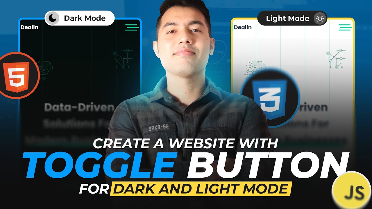 Building a Dark/Light Mode Toggle for Your Website Using HTML, CSS, and JavaScript | Free Code