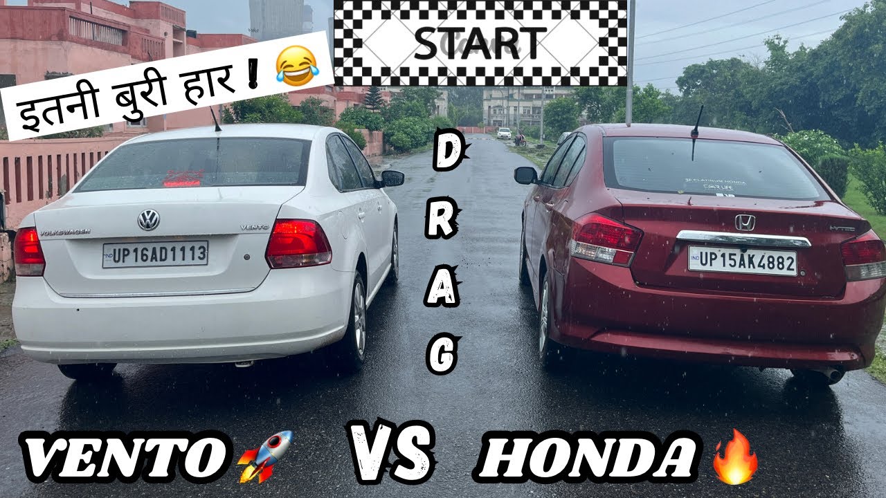 Vento Vs Honda City 🔥 - DRAG RACE 🚀 Unexpected Results 😨  #dragrace