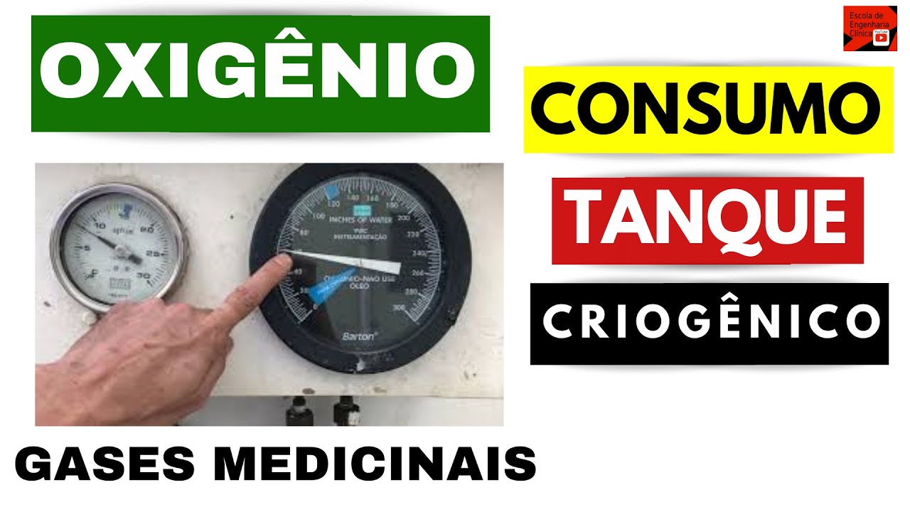 Medindo consumo de oxigênio líquido medicinal