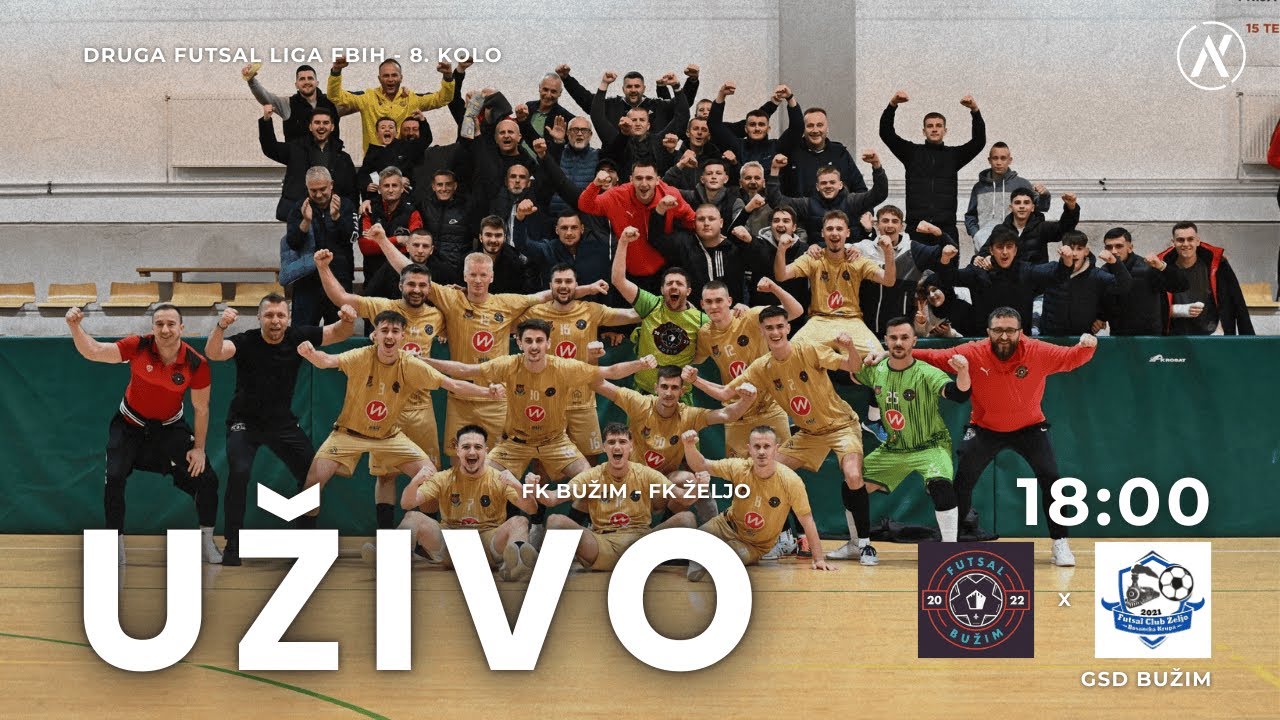 8. kolo Druge futsal lige FBiH | FK Bužim - FK Željo
