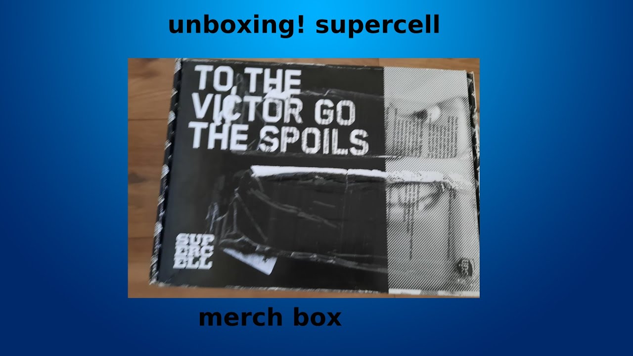 supercell sent me a merch box! unboxing