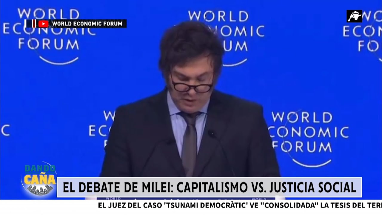 Milei no deja títere con cabeza en Davos y señala la miseria del socialismo