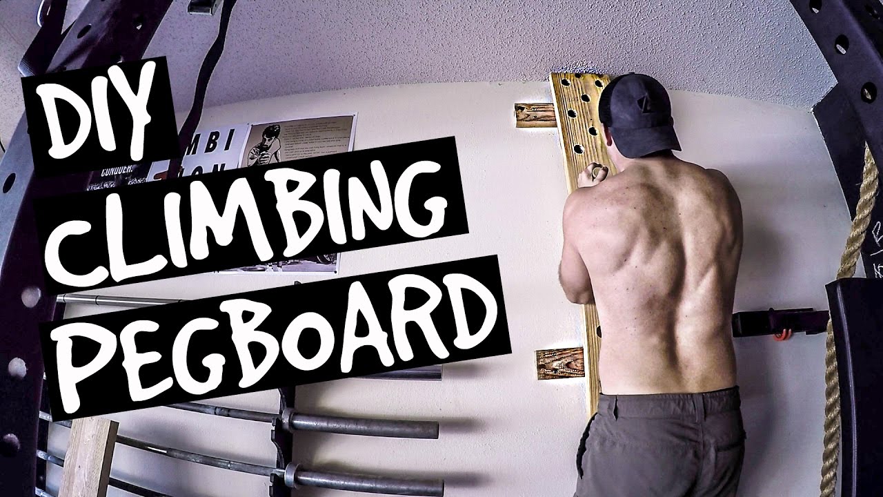 How to Build a Climbing Pegboard - DIY