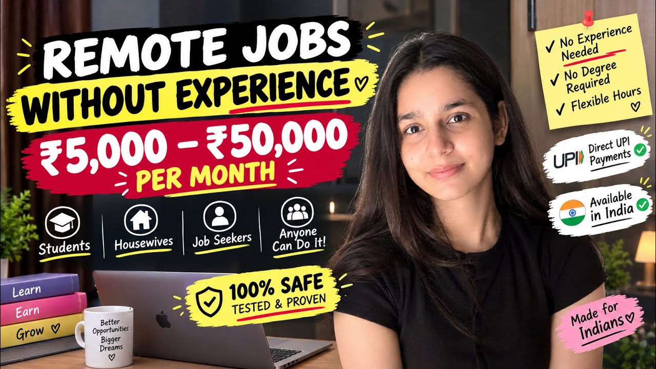 No Experience Work from Home Jobs for students & all | No requirements ( check now )