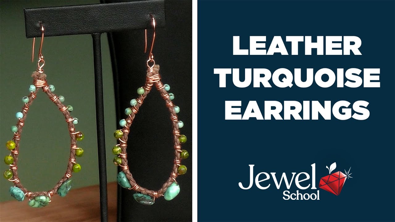 Leather Turquoise Earrings | Jewelry 101