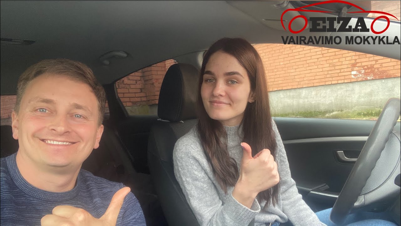 Regitra praktikos egzaminų mar&scaron;rutų keliais Klaipėdoje su mokine Gabriele 😎