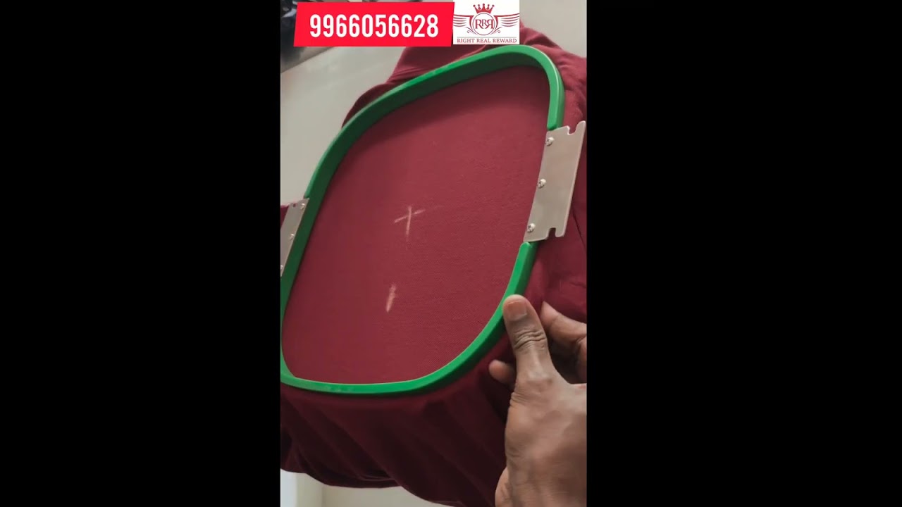 How to fix logo frames to Tshirt for embroidery 