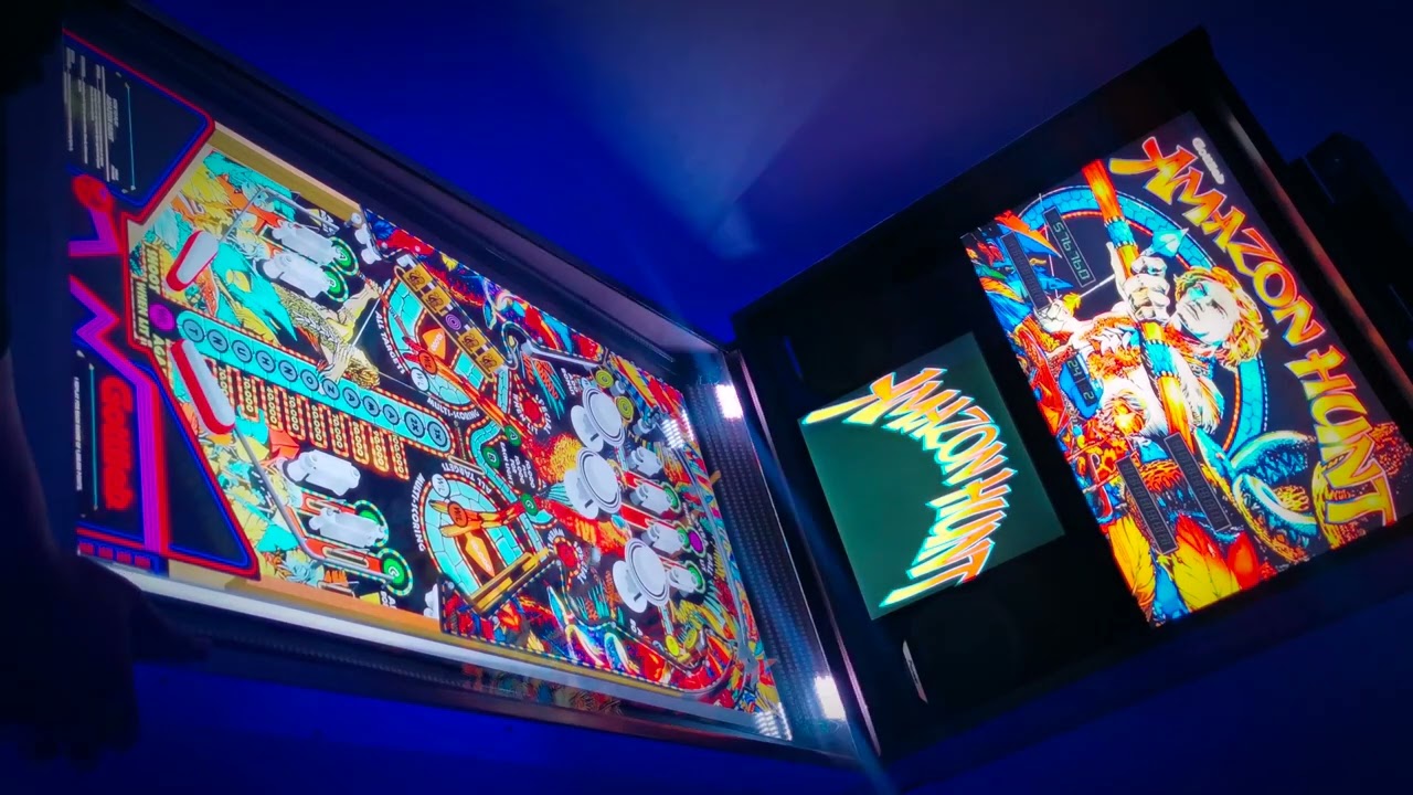 Amazon Hunt gameplay on TILT PINBALL CABINET (Flipper)