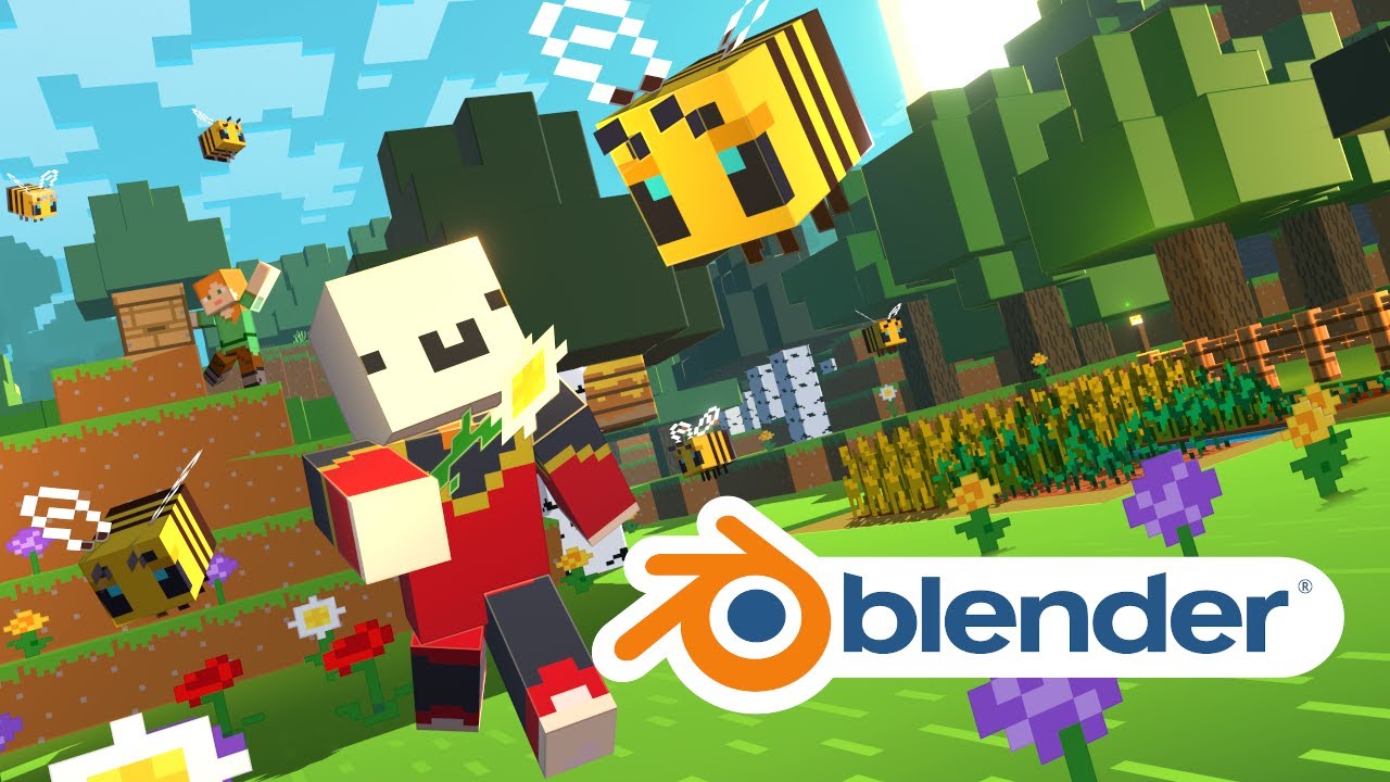 How To Create Official Style Minecraft Posters in Blender