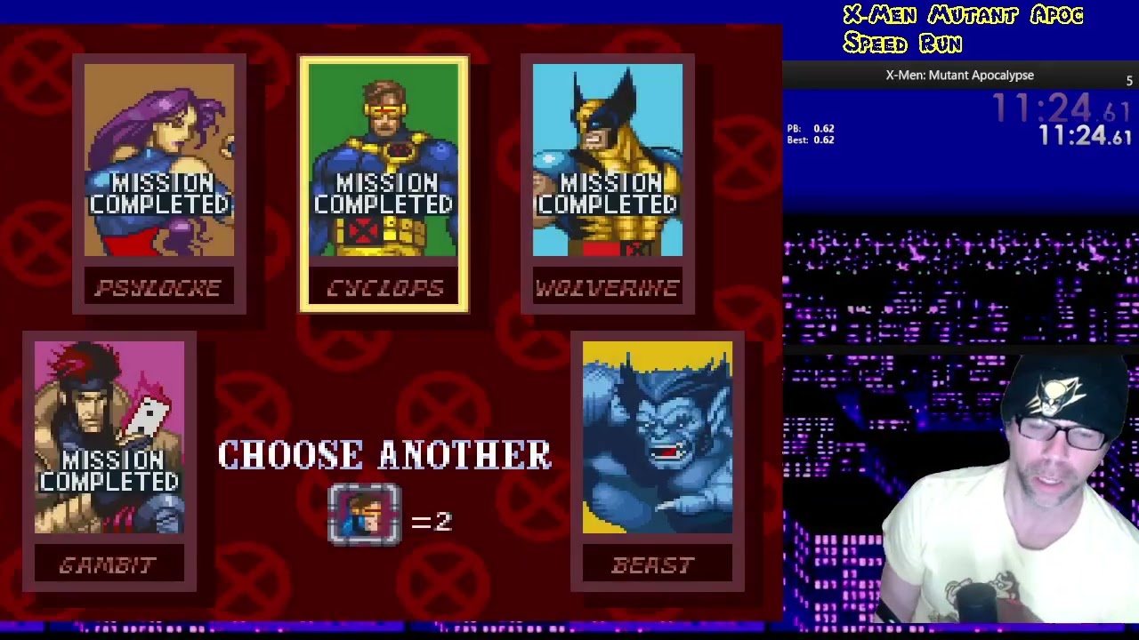 X-Men Mutant Apocalypse Long Play Walkthrough True ending Speed Run Snes