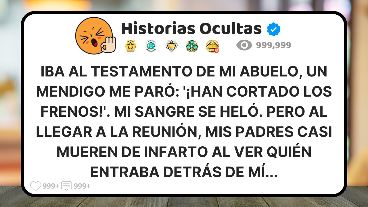 Camino Al Testamento De Mi Abuelo, Un Indigente Me Gritó: '¡No Subas A Ese Auto, Es Una Trampa!'