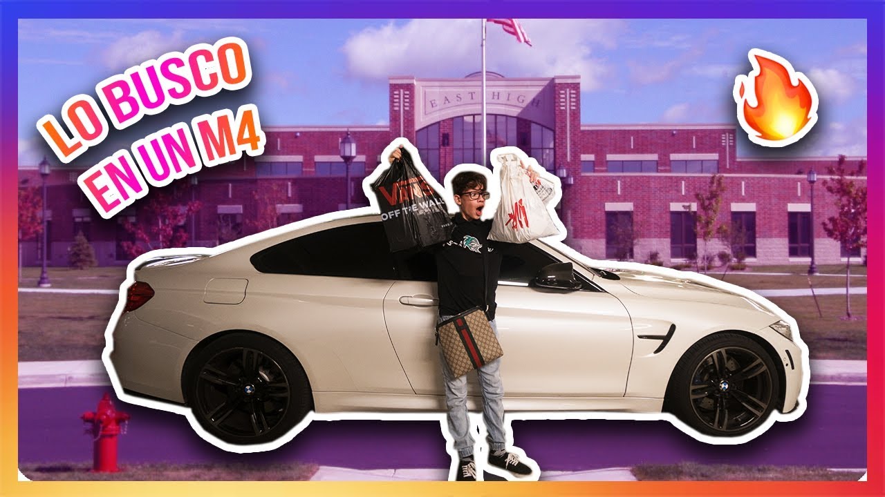 RECOJO A MI PRIMO DEL COLEGIO (BMW M4) Y LO LLEVO DE COMPRAS!!