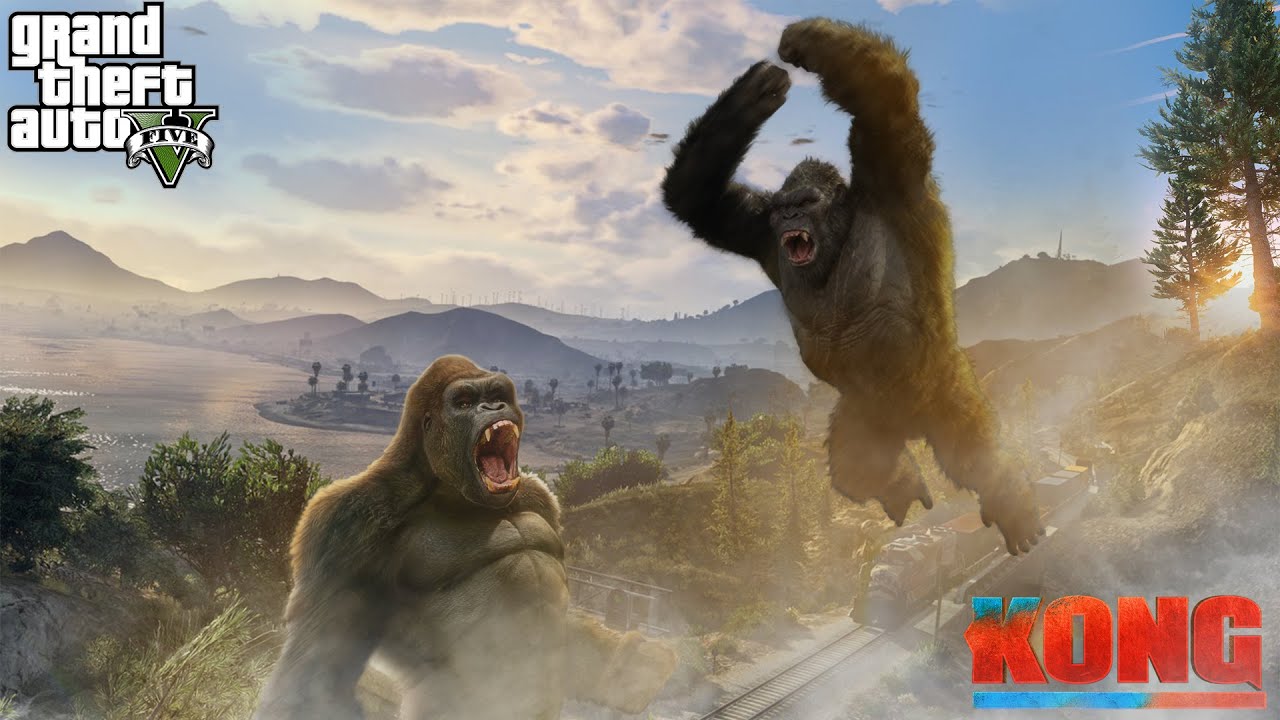 Kong Vs Kong Fighting For Bananas