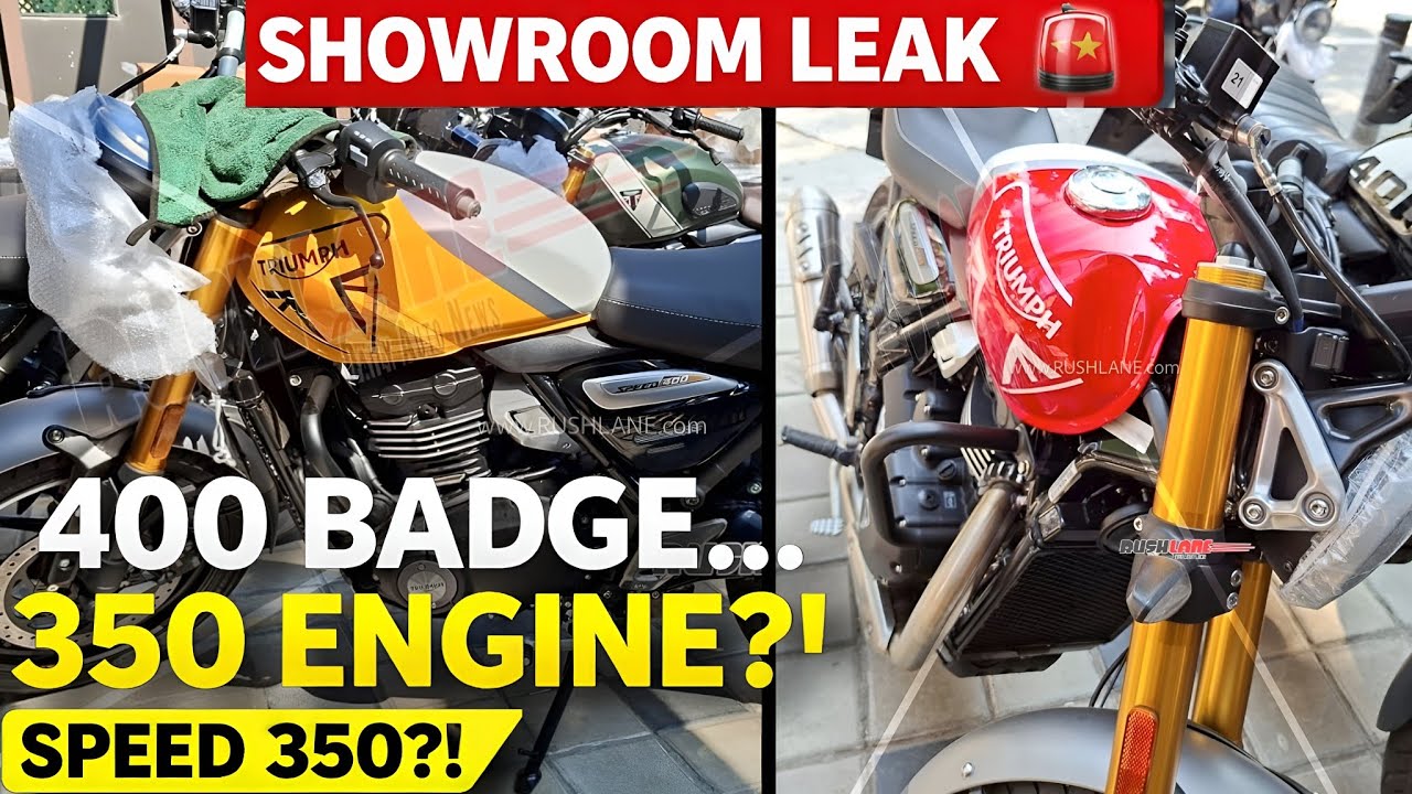 Triumph Speed 350?! 😱 Showroom Leak Reveals 400 Badge Truth!