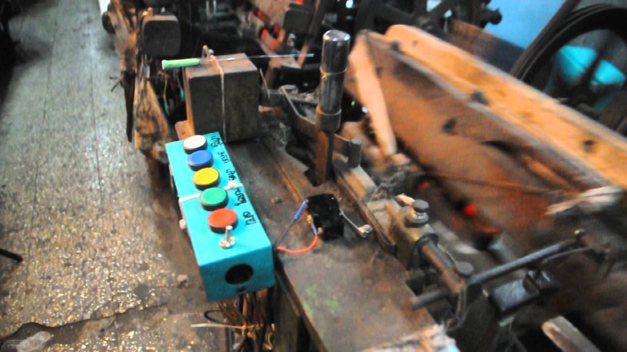 Push button system working on machines(looms)