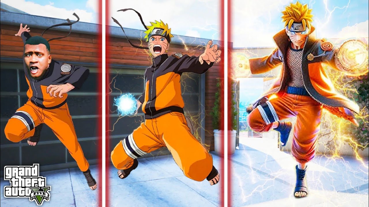 Franklin Upgrading $1 Naruto To $1,000,000,000 Naruto In GTA 5
