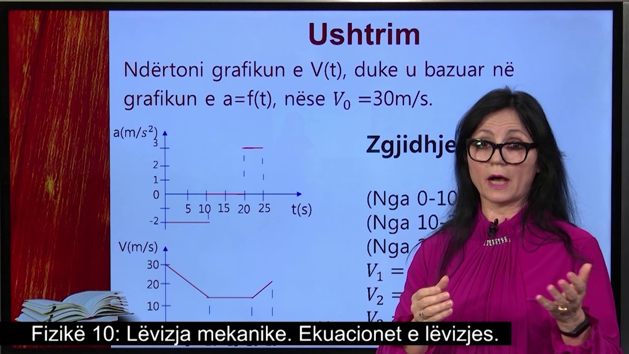 Fizikë 10 - Lëvizja mekanike.  - Ekuacionet e lëvizjes.