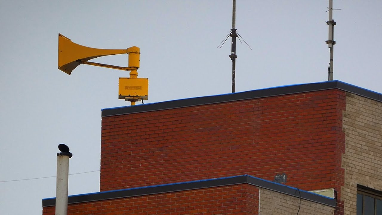 Downtown Jackson, MI FS Thunderbolt 1000T Siren Test (01/07/23)