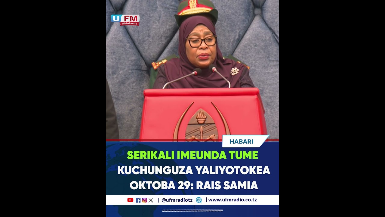 RAIS SAMIA ALIVYOSIMAMISHA HOTUBA YAKE, KUWAKUMBUKA WALIOFARIKI KWENYE VURUGU ZA OKTOBA 29