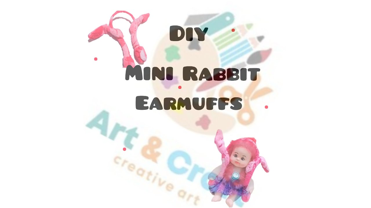 Diy mini rabbit ear muffs | adithi sharma |diy | earmuffs | viral✨