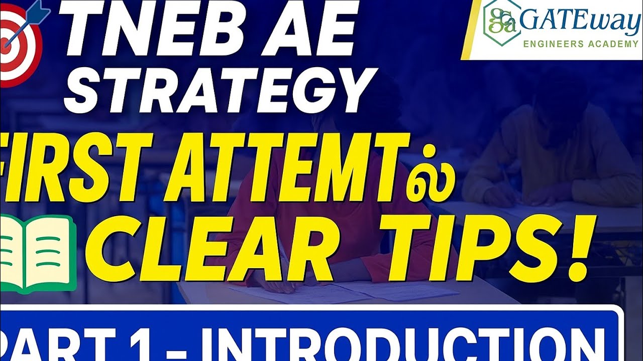 📚 TNEB AE First Attemptல Clear பண்ண Tips! | Strategy Intro | Part 1