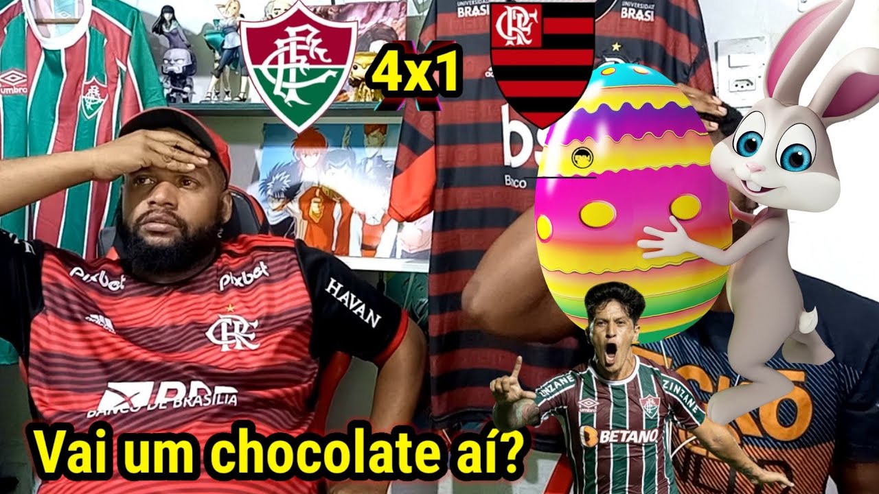REACT FLUMINENSE 4X1 FLABANANAS l NA PÁSCOA O PAI DA CHOCOLATE PRO FILHO