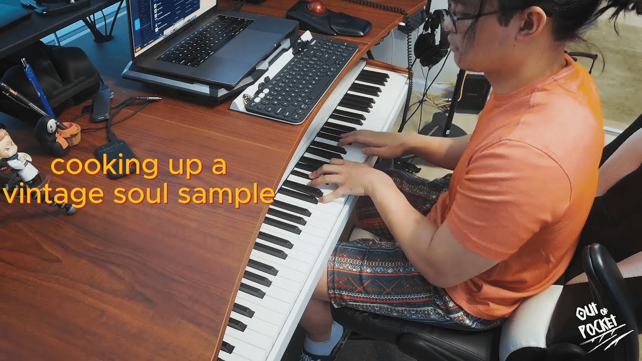 cooking up a vintage soul sample/beat - silent cookup session 2 // beatmaker, music producer