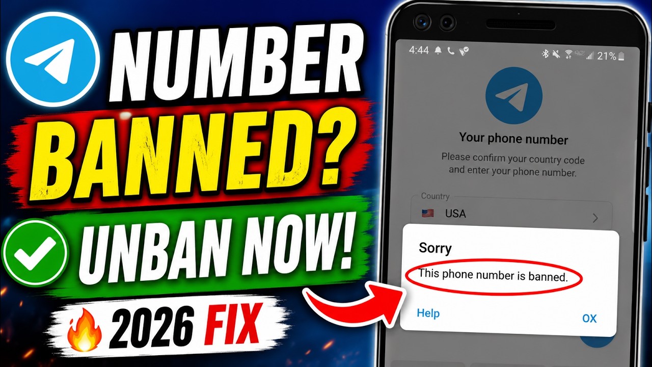 Telegram Banned Phone Number Solution 2026 | How To Unban Telegram Account