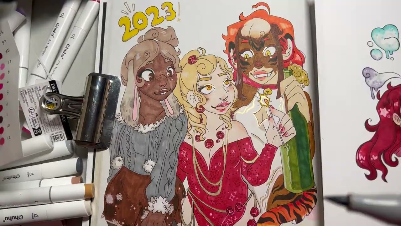 Another Monthly Series! (Sketchbook Project- Jan/Feb)