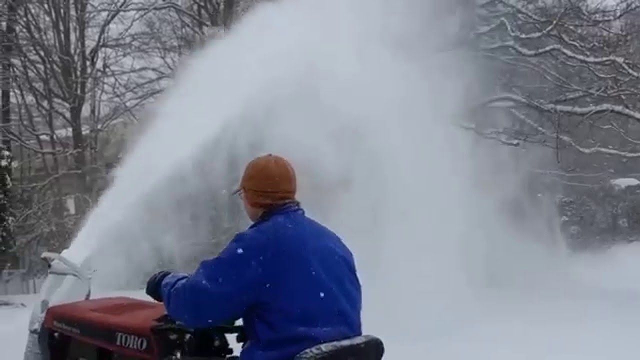 Wheel Horse single stage snowthrower / snowblower (Feb 15 2016 - about 5 inches)
