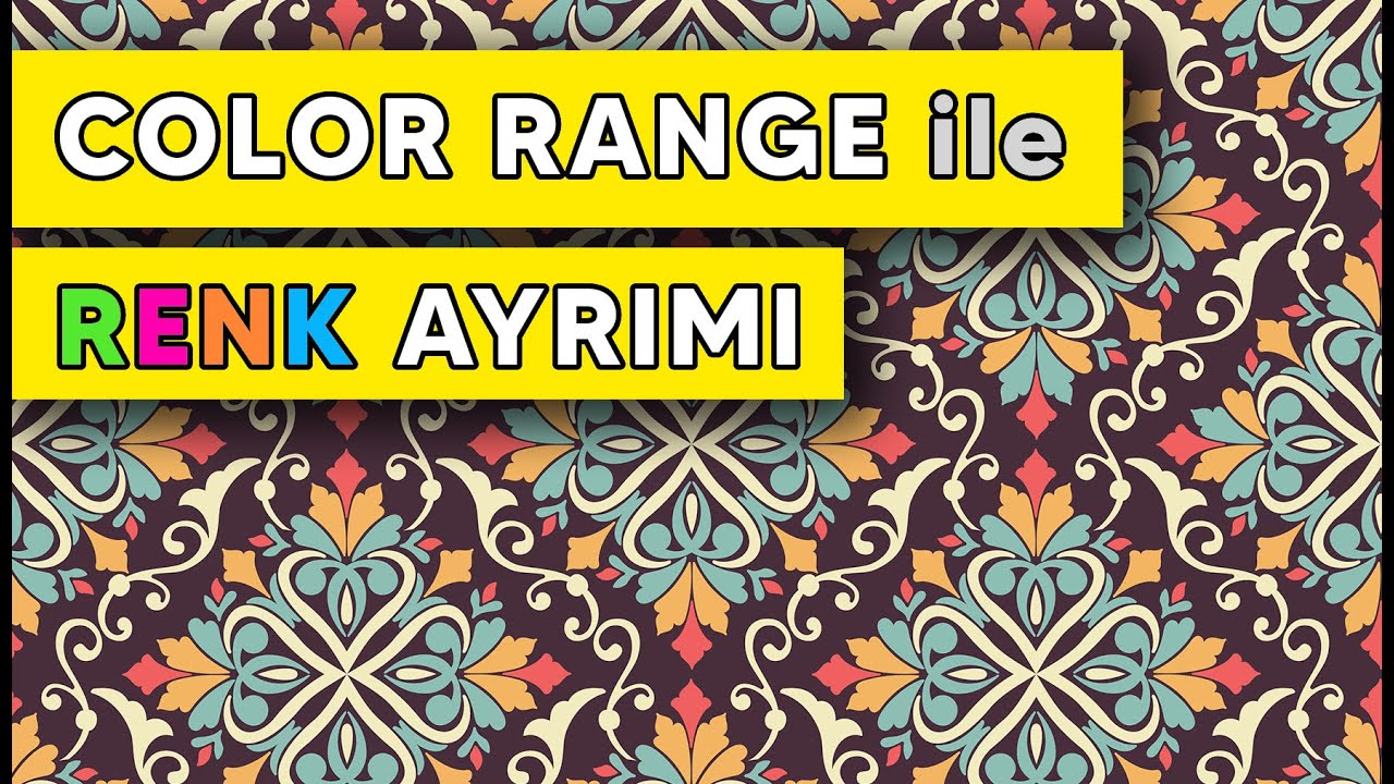 COLOR RANGE ile RENK AYRIMI! Tekstil Desinatörlüğü Photoshop'ta Desen Çizmek! #Colorseparation