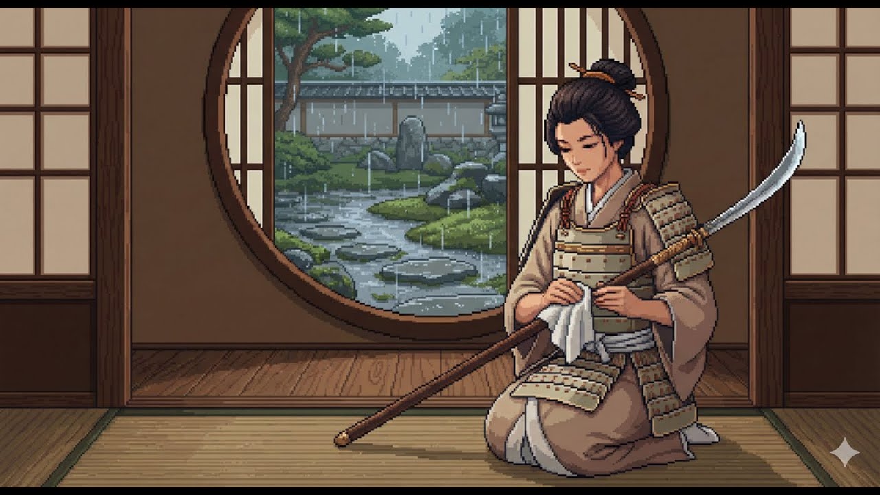 Samurai Rain 🌧️ Peaceful Japanese Lofi [Zen & Focus Mix]