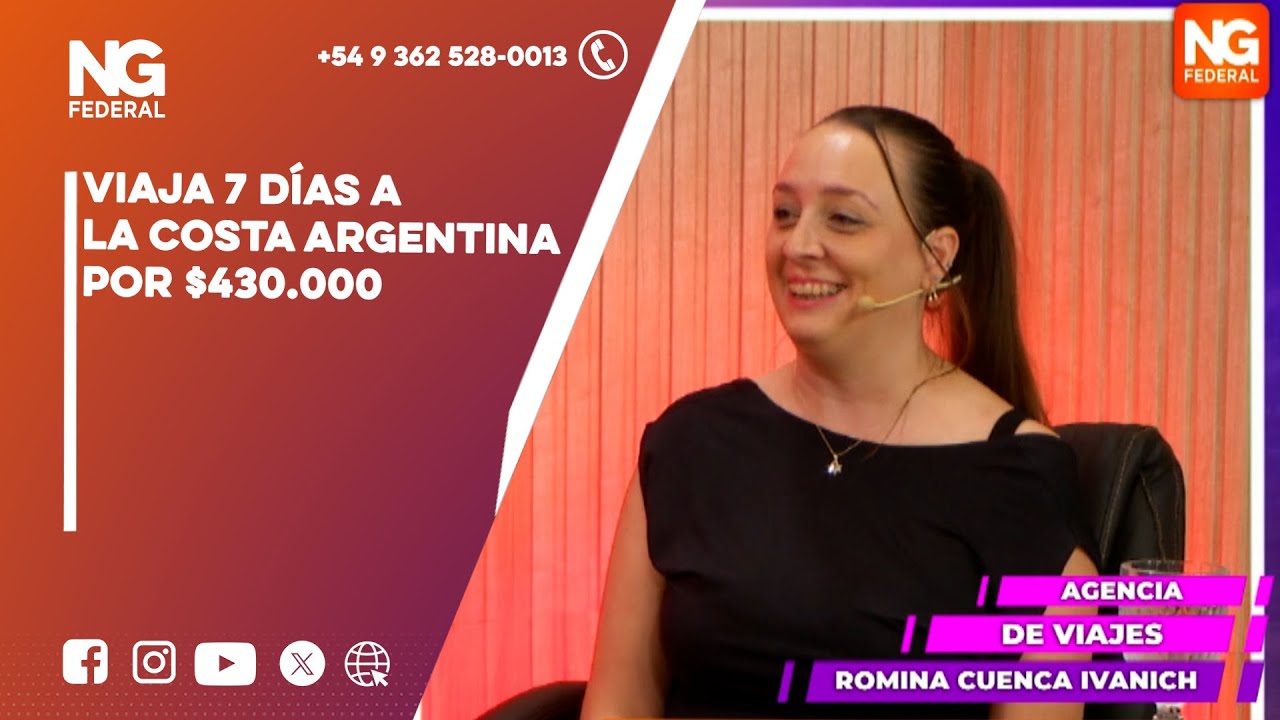 NGFEDERAL - VIAJA 7 DÍAS A LA COSTA ARGENTINA POR $430.000