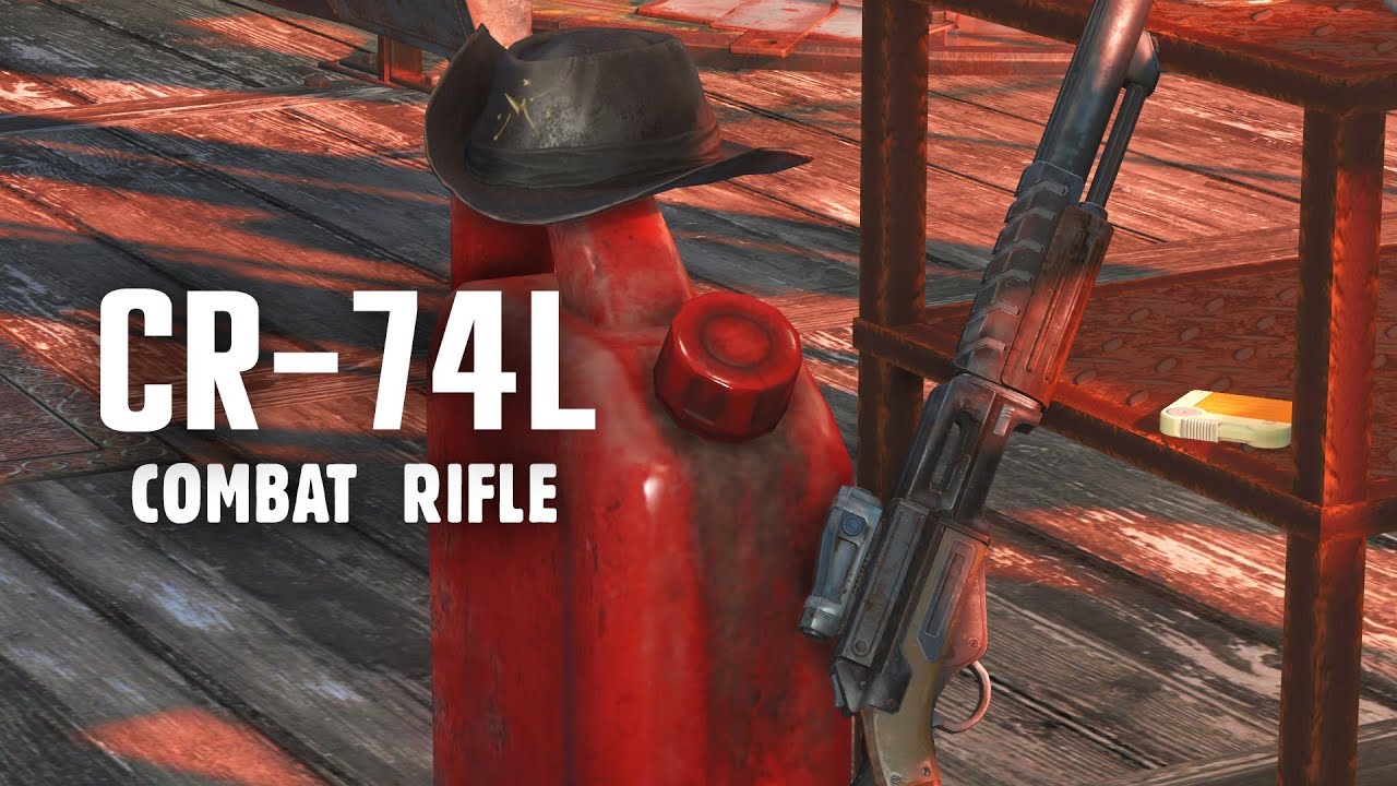 The CR-74L Combat Rifle - A Fully Automatic Rifle from the Creation Club for Fallout 4