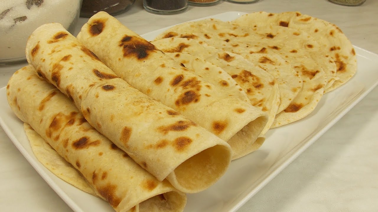 Indijske lepinje (bez kvasca) - Roti - Chapati