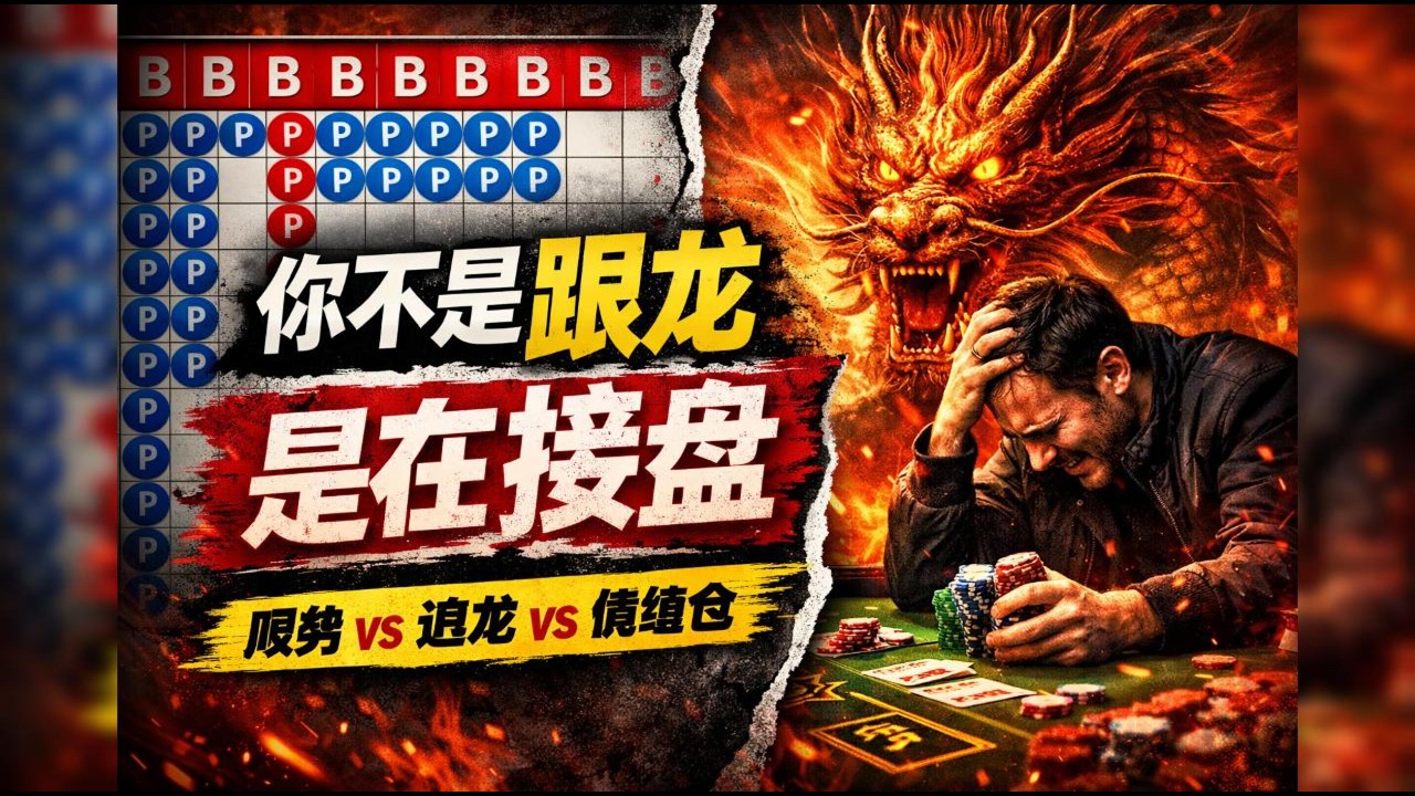 百家乐看路技巧：龙来了该不该跟？为什么你看对了还是输