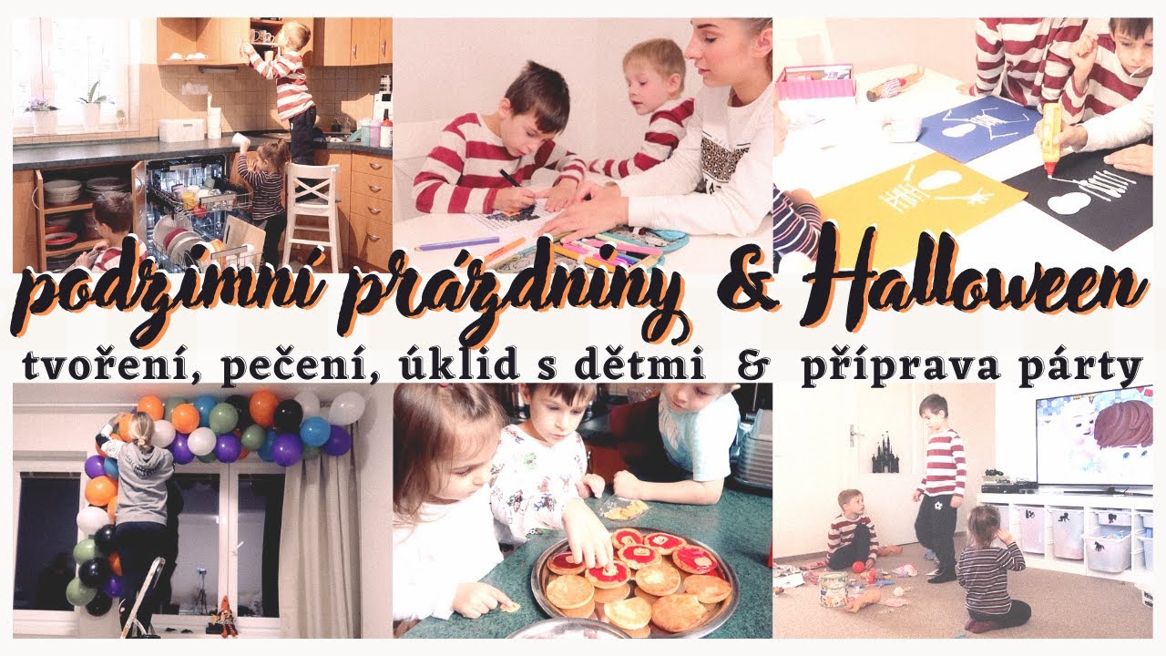 DEN V NAŠEM ŽIVOTĚ | podzimní prázdniny - tvoření s dětmi, pečení & přípravy na Halloweenskou párty