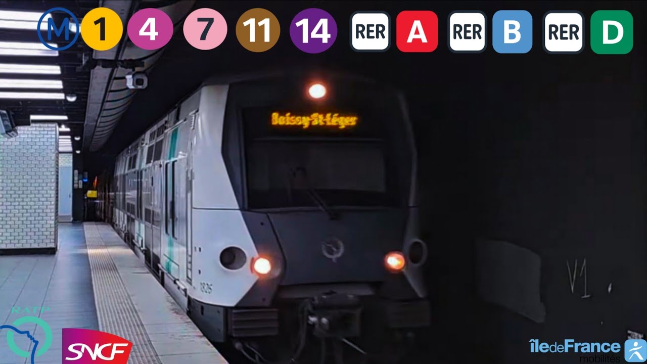 Correspondances à Châtelet Métro et RER