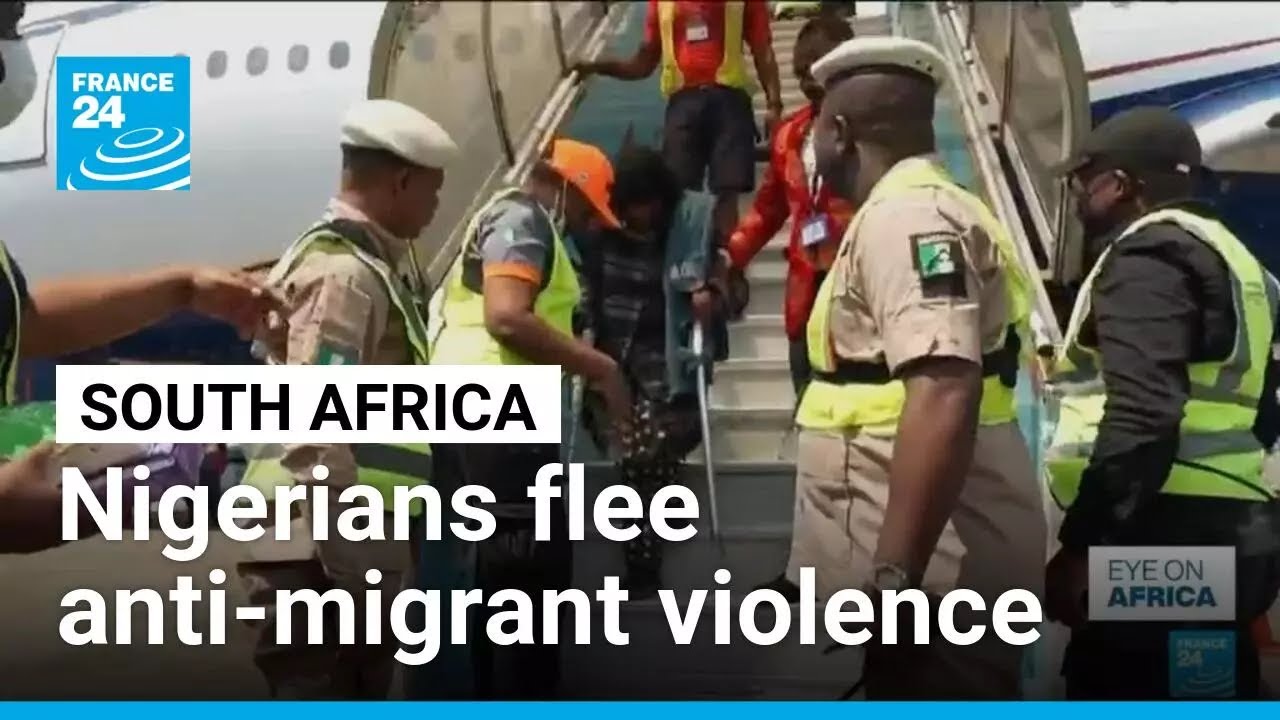 First group of Nigerians returns home after anti-immigration protests in South Africa &bull; FRANCE 24
