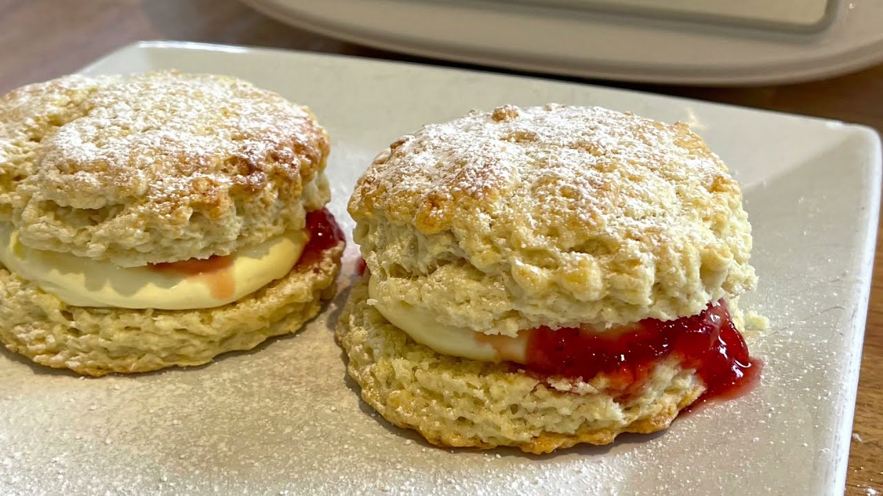 Homemade Scones Strawberry Jam & Clotted Cream TM6 TM5 TM31