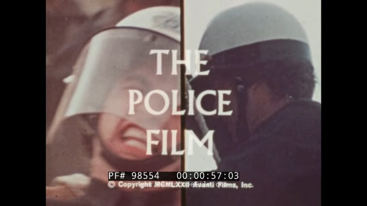 "THE POLICE FILM"  1971 DISTRUST OF LAW ENFORCEMENT BY MINORITY & HIPPY COMMUNITIES FILM   98554