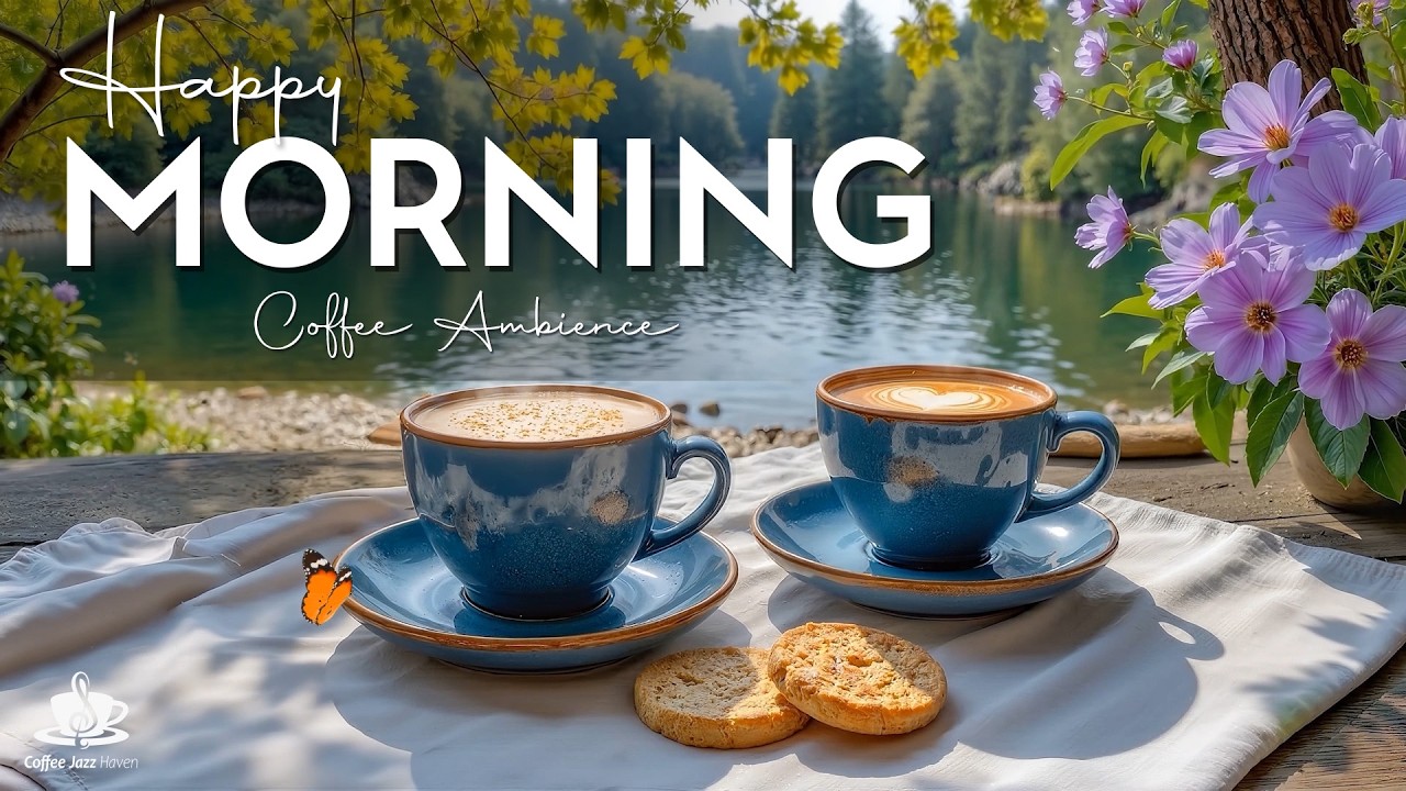 Happy Morning Bossa Nova With Coffee Ambience For Positive Energy Calm Focus & Clear Mind