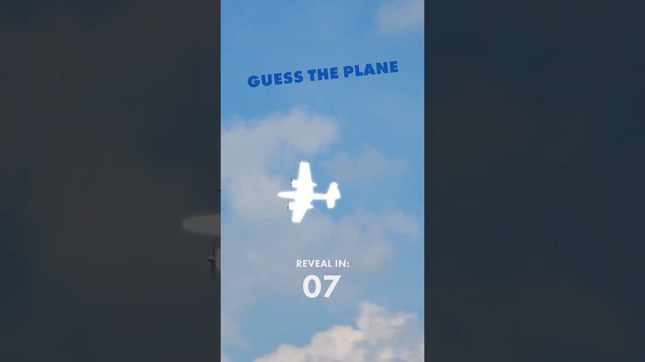 Try to Guess What Type of Plane This is