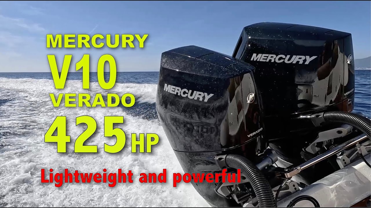 Совершенно новый Mercury Verado 425 л.с. V10 — легкий подвесной двигатель, конкурирующий с 450-си...